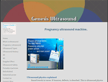 Tablet Screenshot of genesis-ultrasound.com